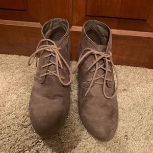 High Heeled Wedge Boots